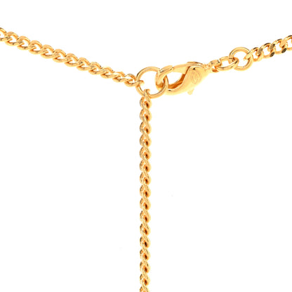 Chanel Metal Enamel CC Chain Necklace Pendant Gold Black 4 of 6