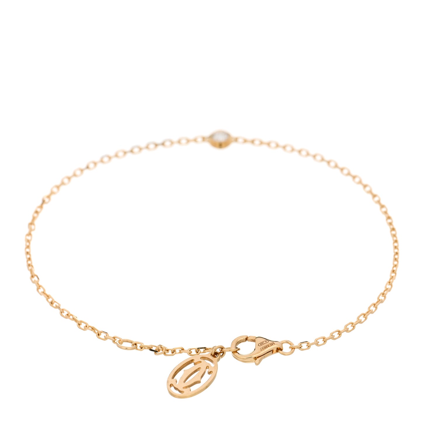 18K Yellow Gold Diamond SM D'Amour Bracelet