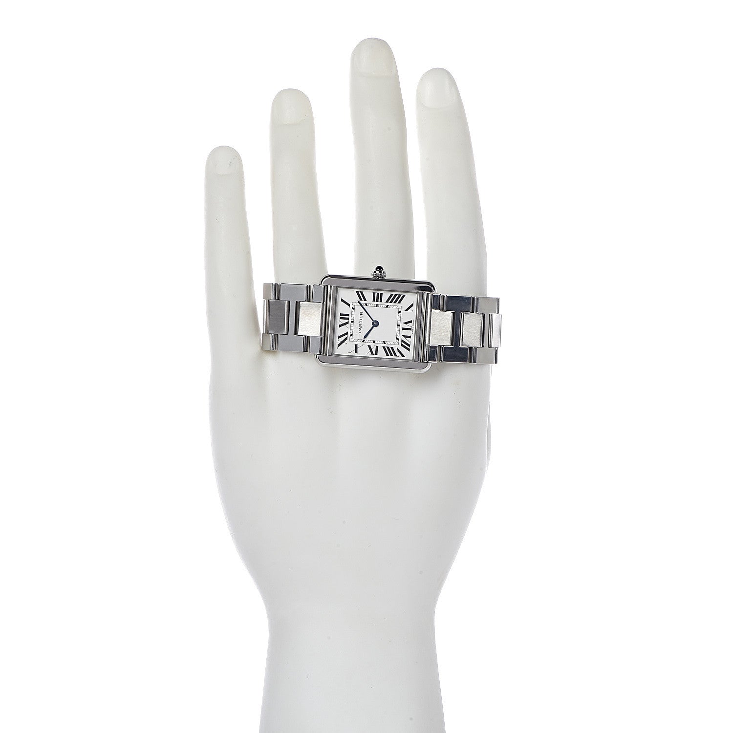 Cartier Stainless Steel 27mm Tank Solo Quartz Watch 2 of 7