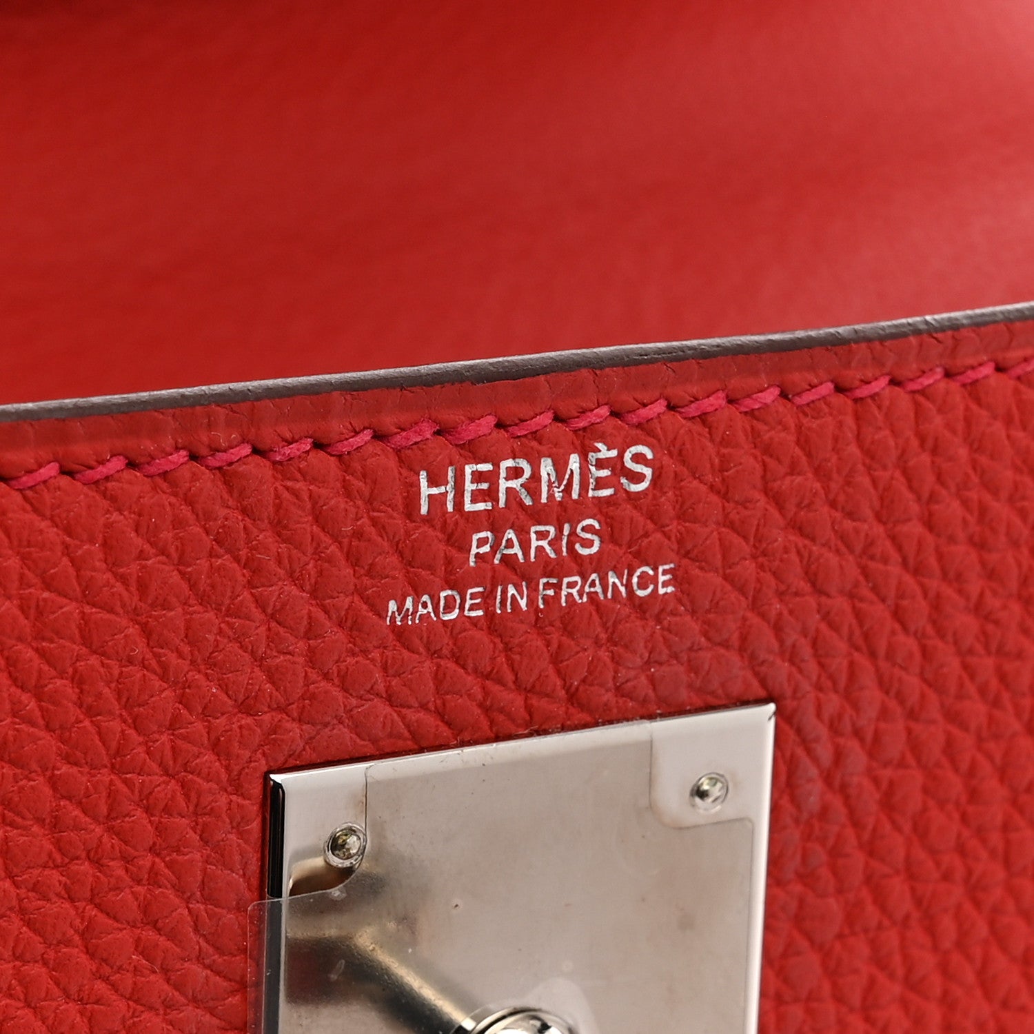 Hermes Togo Kelly Retourne 28 Rouge Casaque 6 of 11