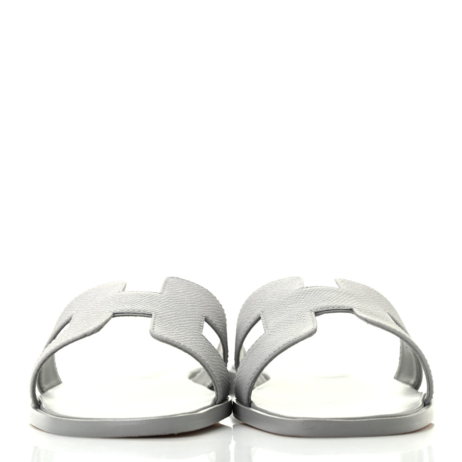 Hermes Epsom Oran Sandals 36.5 Bleu Glacier 2 of 8