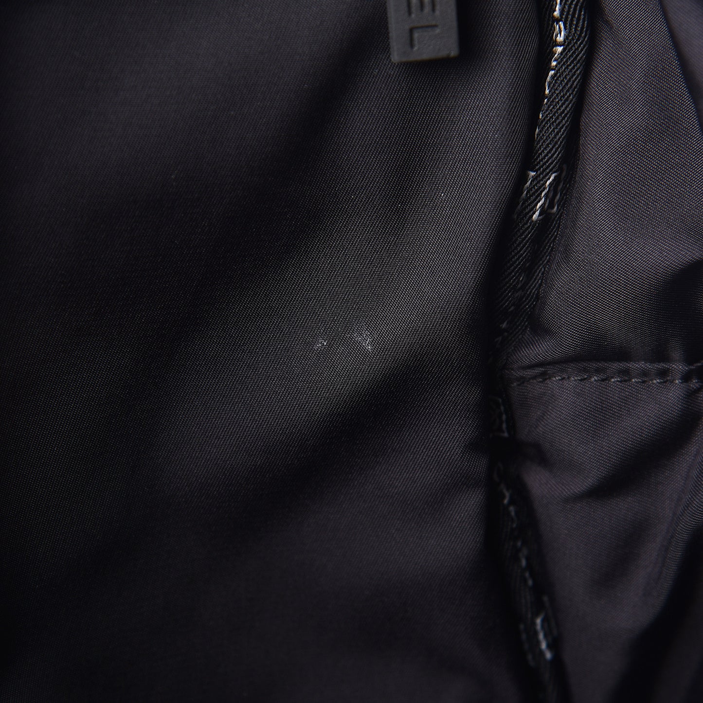 Nylon Embroidered CC Backpack White Black