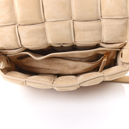 Bottega Veneta Suede Calfskin Maxi Intrecciato Padded Cassette Crossbody Bag Sand 4 of 9