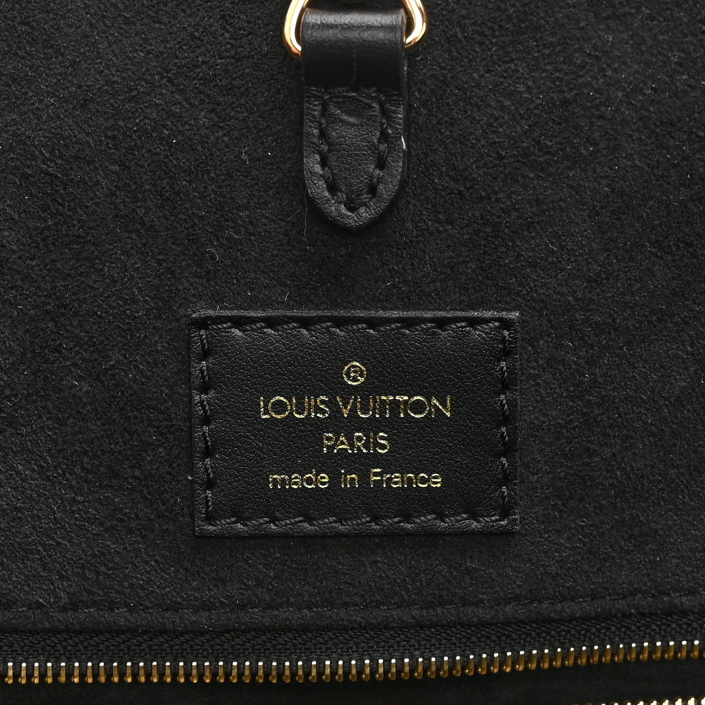 Empreinte Monogram Giant Broderies Onthego MM Cream Black