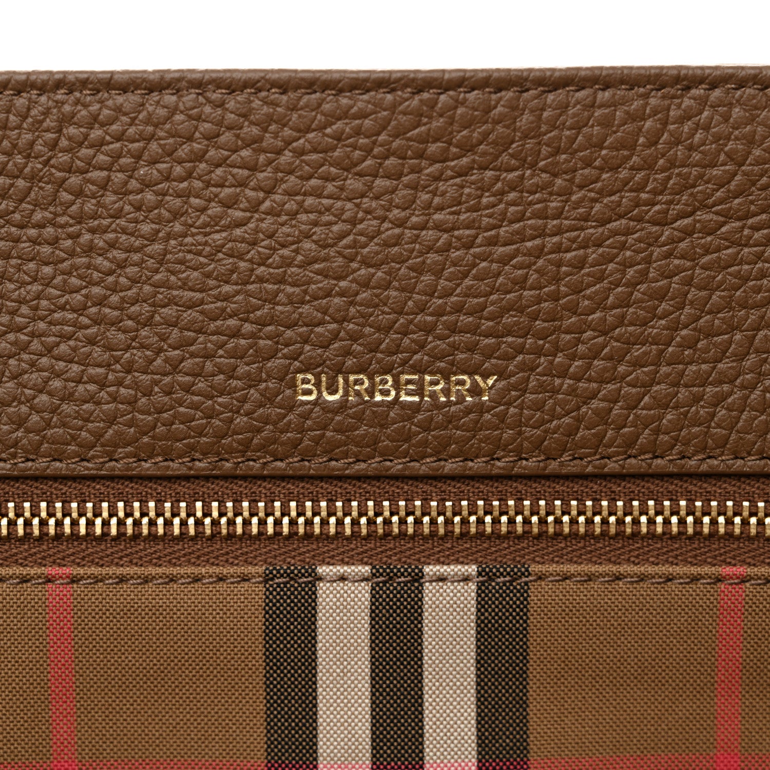 Burberry Grainy Calfskin Medium London Tote Bag Earth 6 of 11