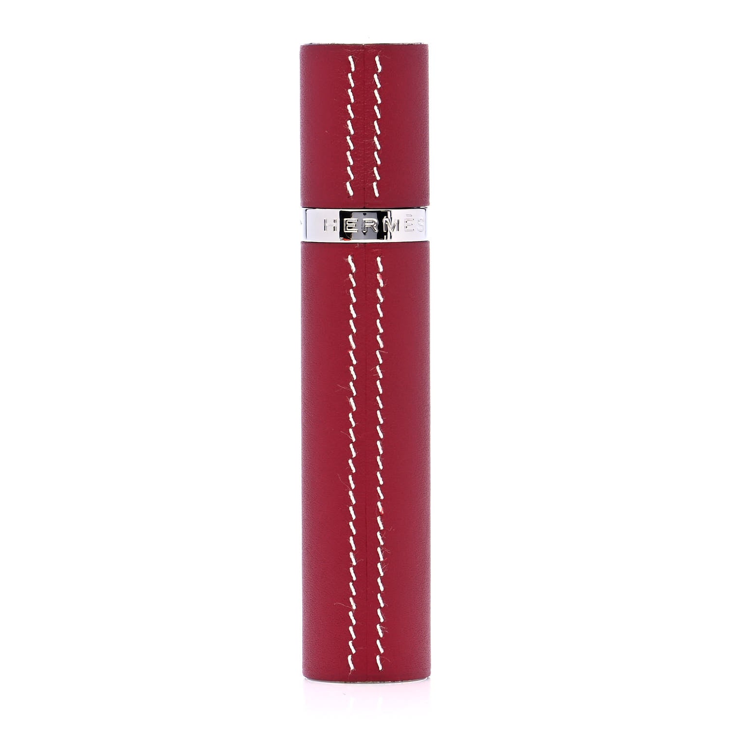 Hermes Swift Atomizer Refillable Bottle and Case Rouge H 1 of 3