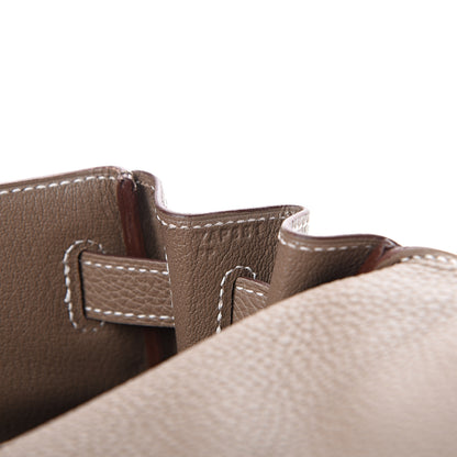 Hermes Togo Kelly Retourne 28 Etoupe 6 of 10