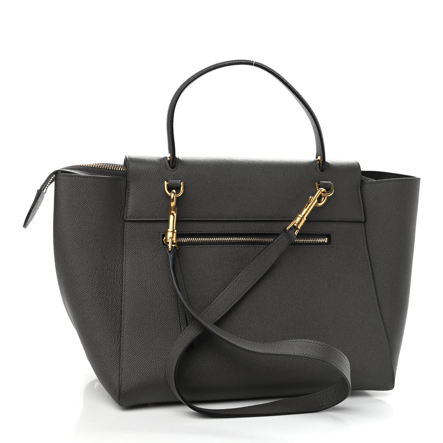 Celine Grained Calfskin Mini Belt Bag Grey 3 of 9
