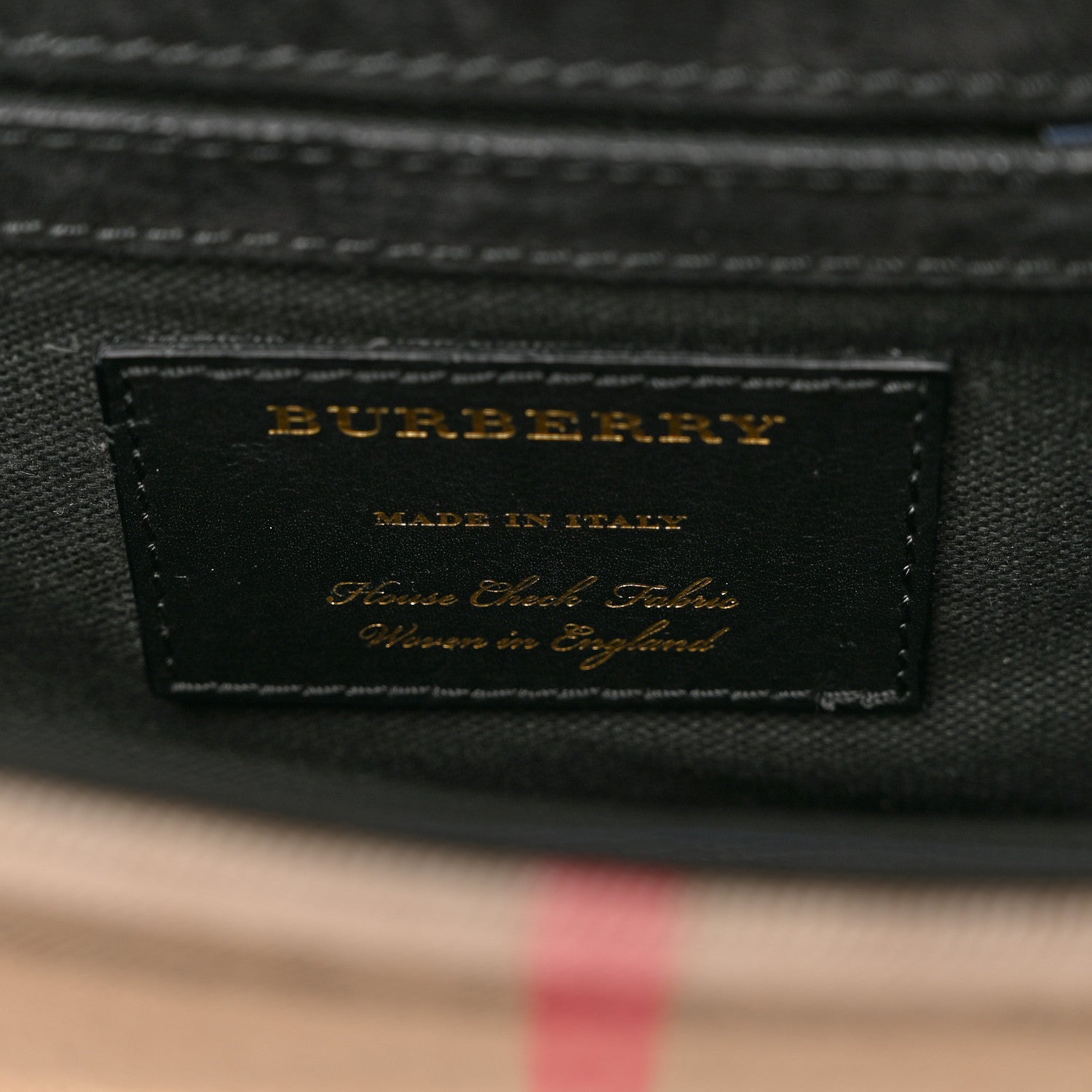 Burberry Derby Calfskin House Check Baby Macken Crossbody Bag Navy 6 of 12