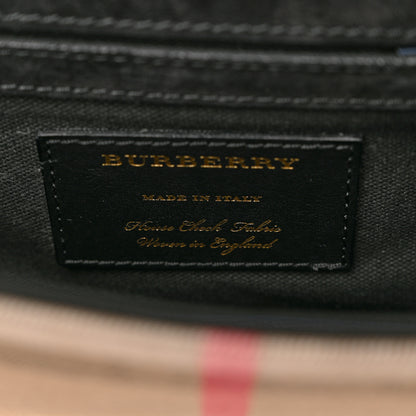 Burberry Derby Calfskin House Check Baby Macken Crossbody Bag Navy 6 of 12