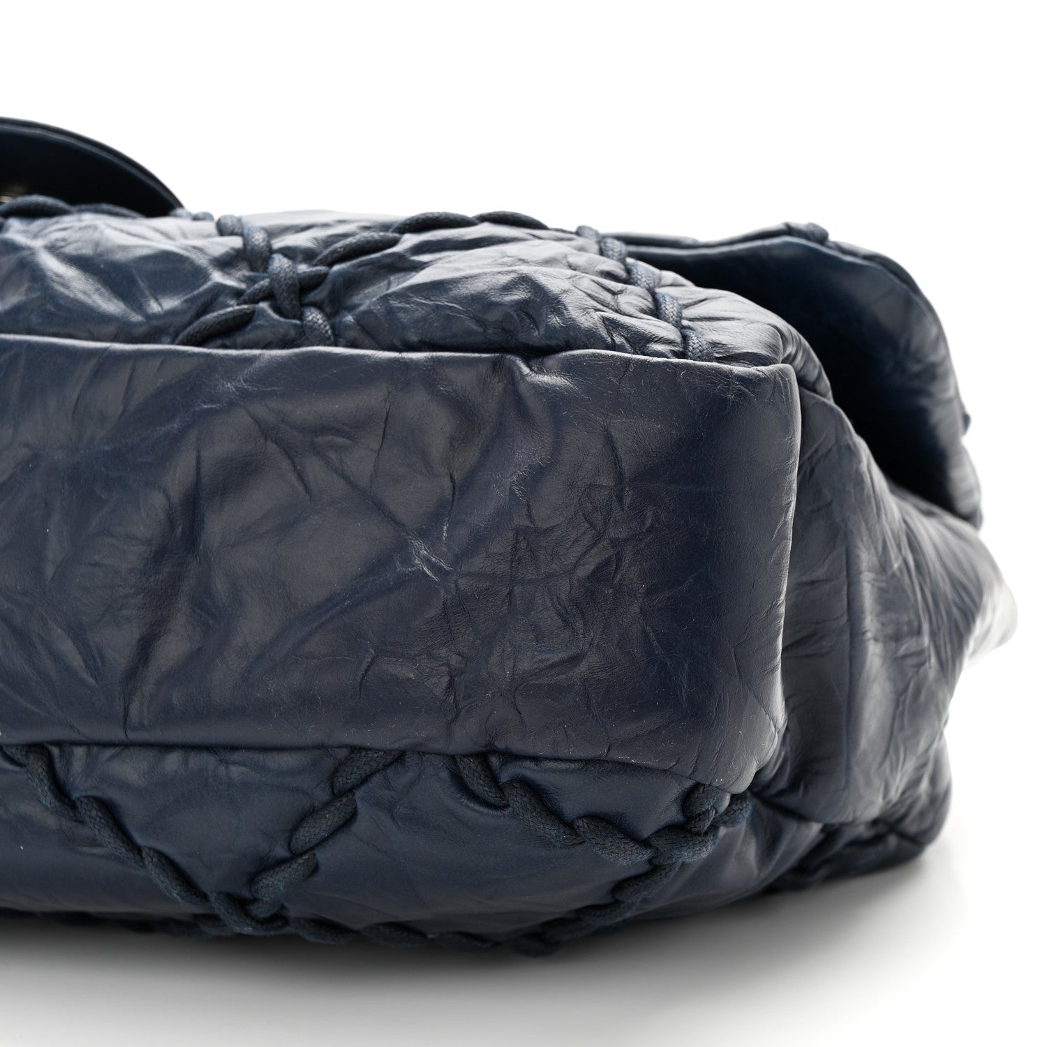 Chanel Calfskin Ultra Stitch Oversize Flap Navy 10 of 10