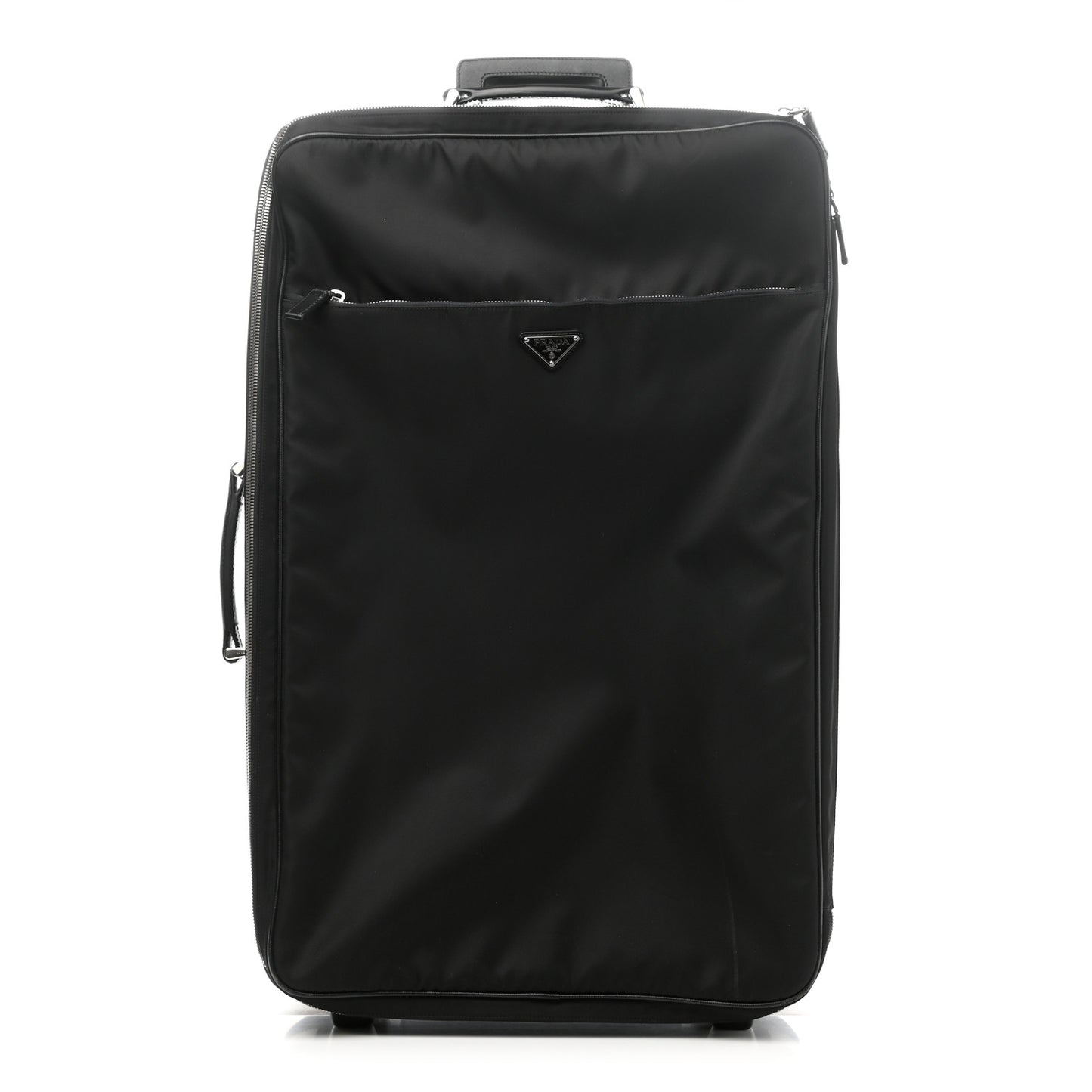 Tessuto Nylon Saffiano Suitcase Black