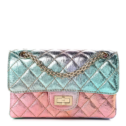 Chanel Metallic Goatskin Quilted Mini 2.55 Reissue Flap Multicolor 1 of 8