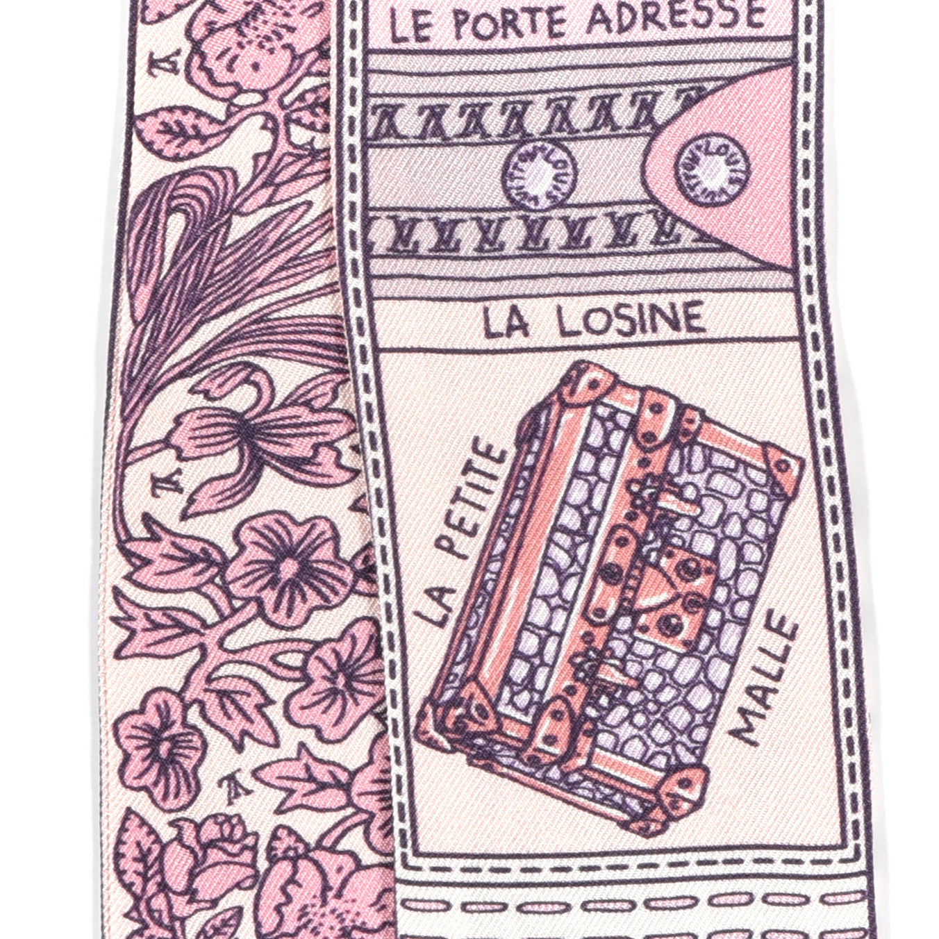 Louis Vuitton Silk Jeu De Louis BB Bandeau Pink 3 of 4