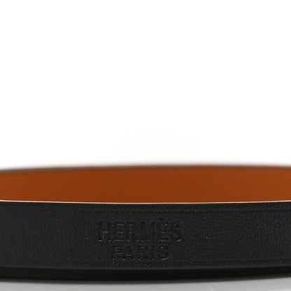 Hermes Chamonix Hapi 3MM Triple Tour Wrap Bracelet T1 Black 3 of 6