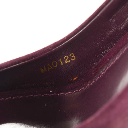 Louis Vuitton Suede Oh Really Peep Toe Pumps 36.5 Amarante 7 of 7