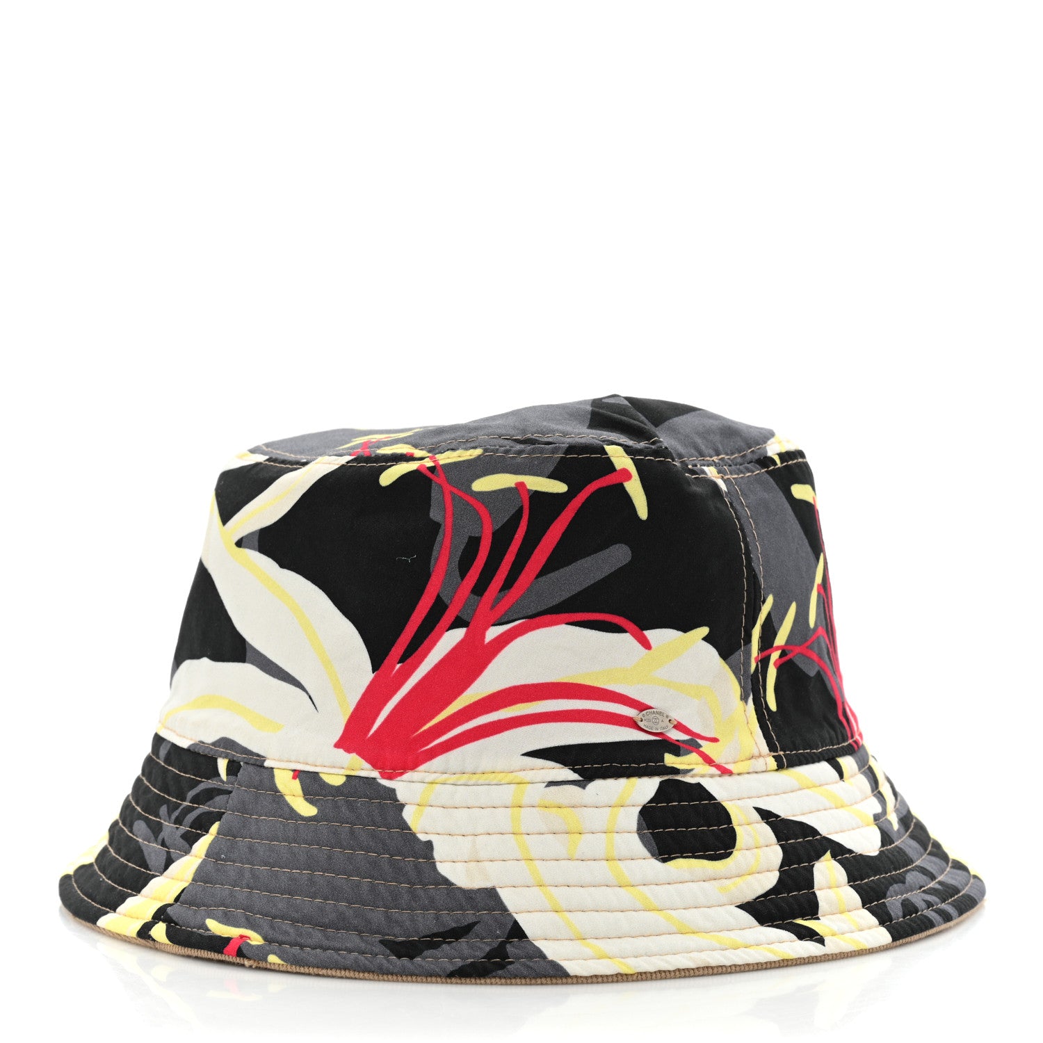 Chanel Canvas CC Bucket Hat Beige 6 of 10