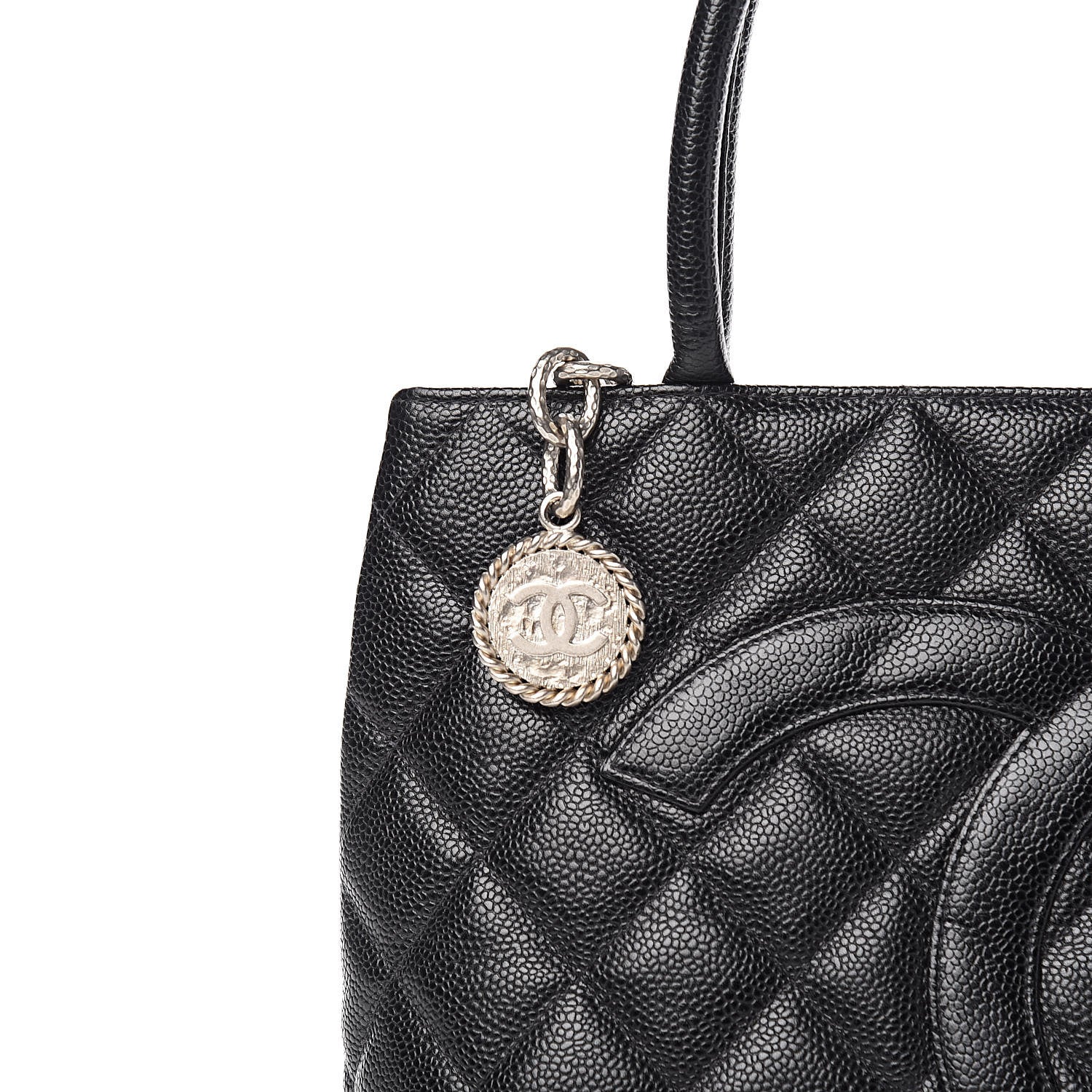 Chanel Caviar Quilted Medallion Tote Black 11 of 11