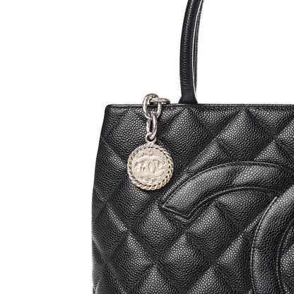 Chanel Caviar Quilted Medallion Tote Black 11 of 11