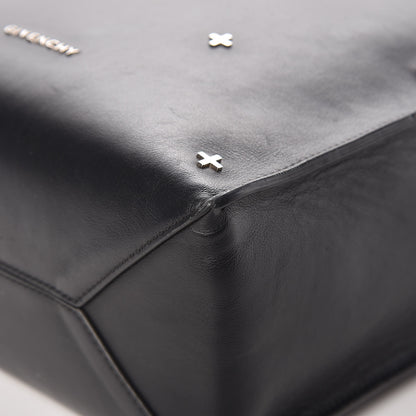 Givenchy Calfskin Stud Embellished Small Stargate Shopper Tote Black 15 of 18