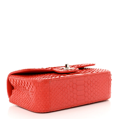 Chanel Snakeskin Mini Rectangular Flap Red 4 of 11