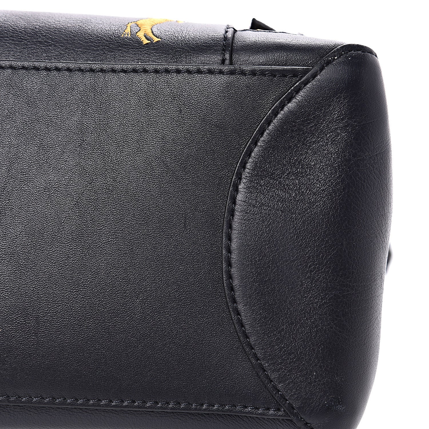 Chloe Smooth Calfskin Little Horses Embroidered Medium Faye Day Shoulder Bag Full Blue 10 of 15