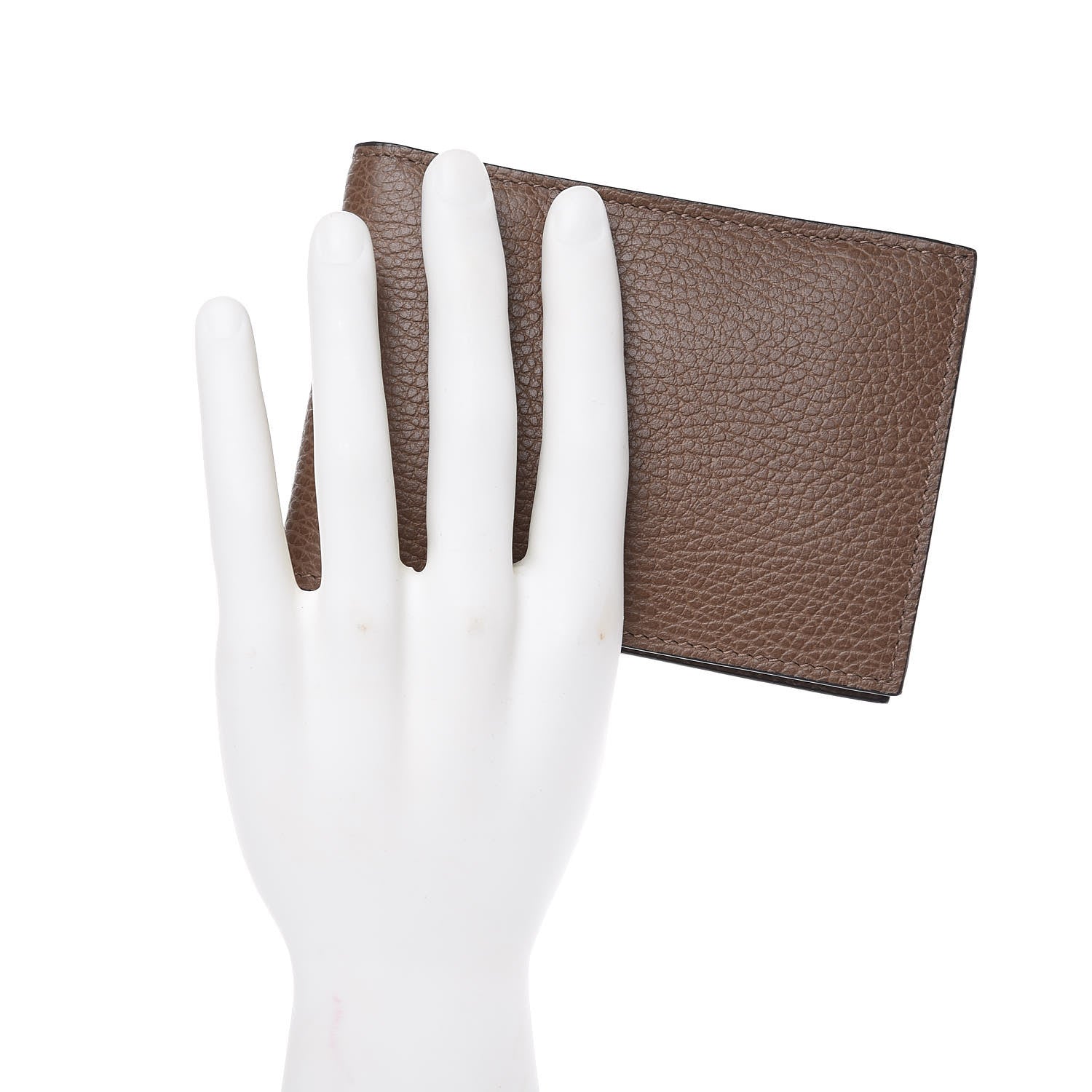 Gucci Dollar Calfskin Bi-Fold Wallet Brown 2 of 8