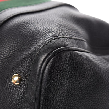 Gucci Calfskin Vintage Web Medium Boston Black 13 of 18