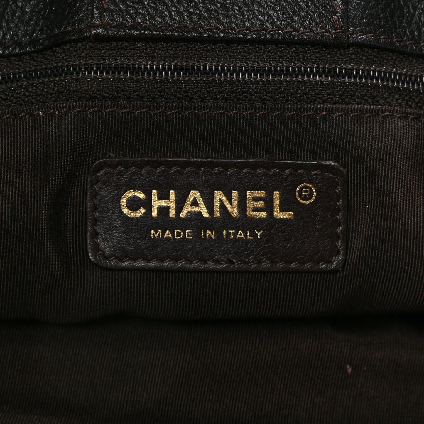 Calfskin Cerf Executive Shopper Tote Black
