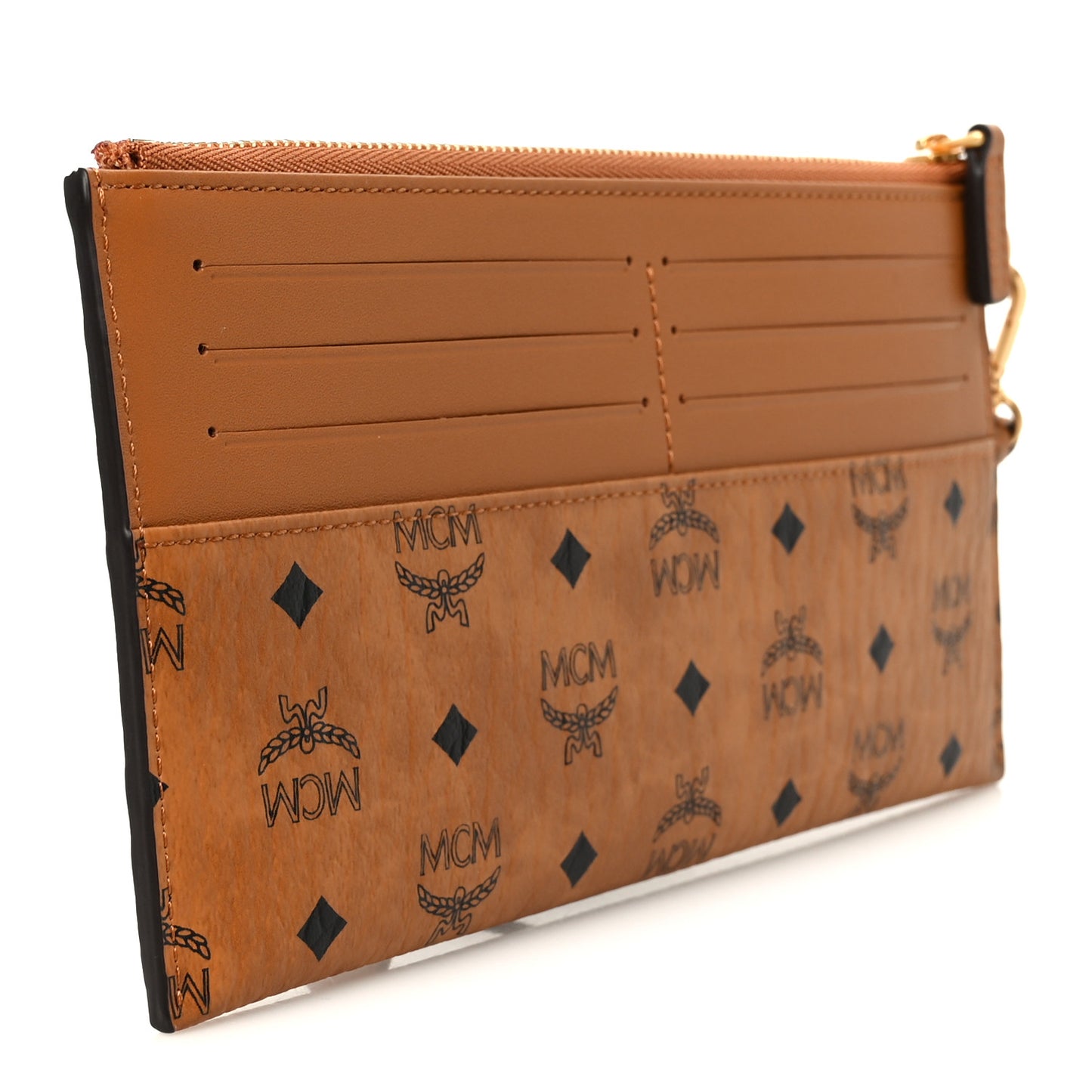 Visetos Aren Wristlet Card Pouch Cognac