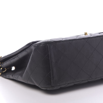 Chanel Lambskin Quilted Maxi Single Flap Black 8 of 10