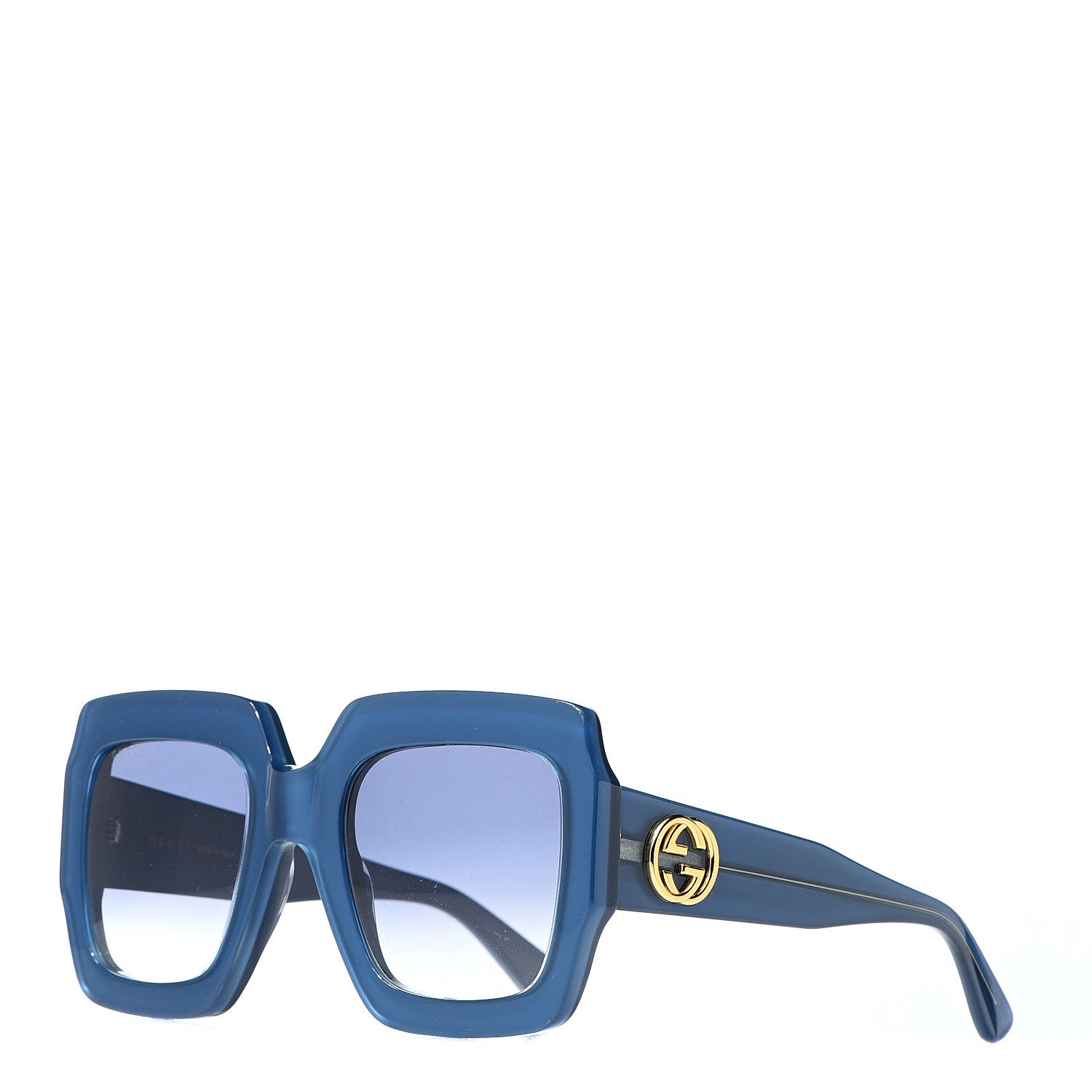 Gucci Square Web Frame GG0178S Sunglasses Navy 1 of 8