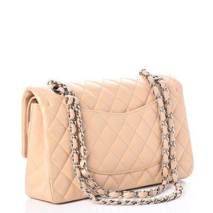Chanel Lambskin Quilted Medium Double Flap Beige 4 of 8