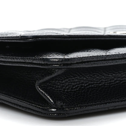 Chanel Caviar Quilted Wallet on Chain WOC Black 9 of 10