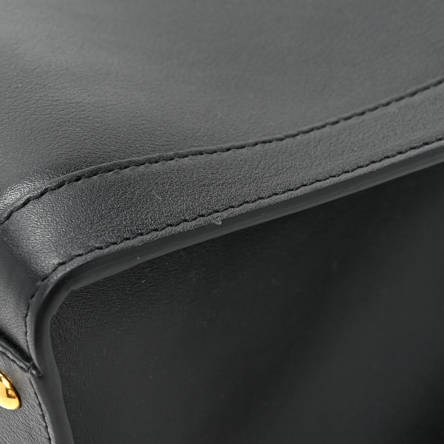 Calfskin Medium Diana Tote Bag Black Yellow Fluo