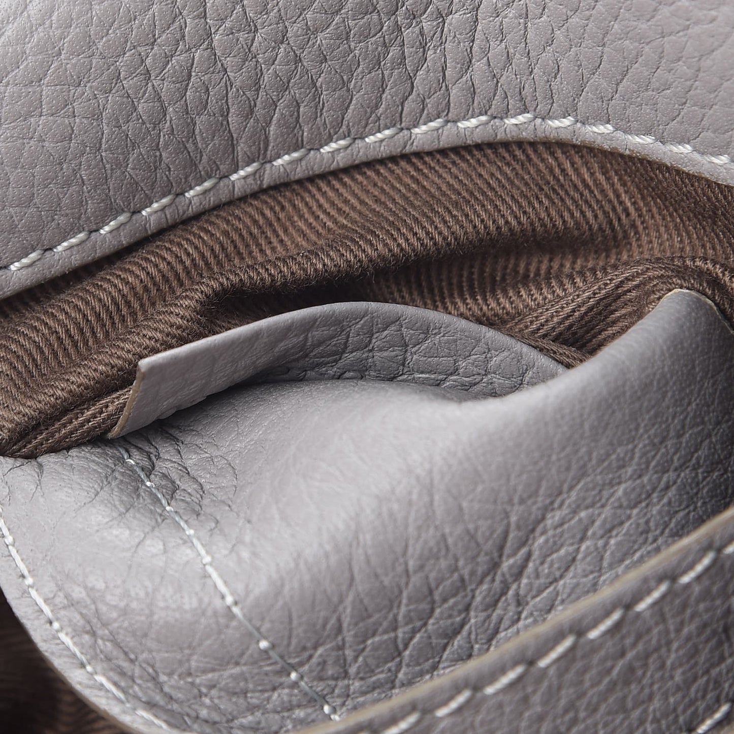 Calfskin Mini Marcie Round Crossbody Bag Cashmere Grey