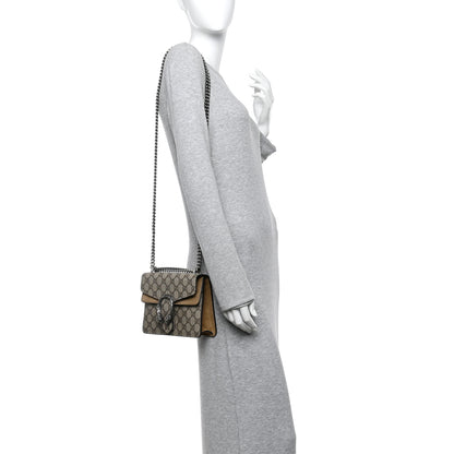 Gucci GG Supreme Monogram Mini Dionysus Shoulder Bag Taupe 2 of 10