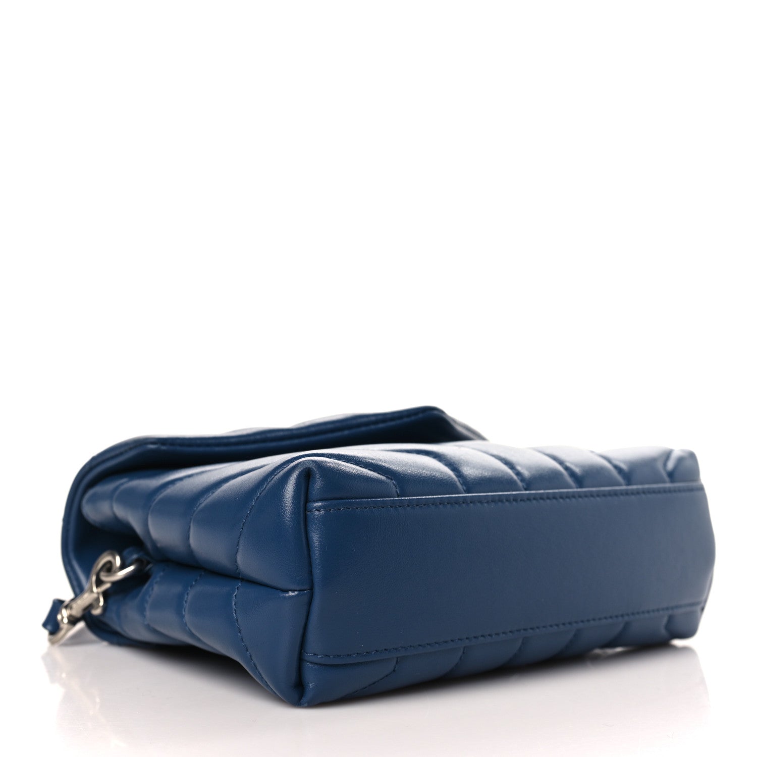 Saint Laurent Calfskin Y Quilted Monogram Toy Loulou Crossbody Bag New Cobalt 4 of 9