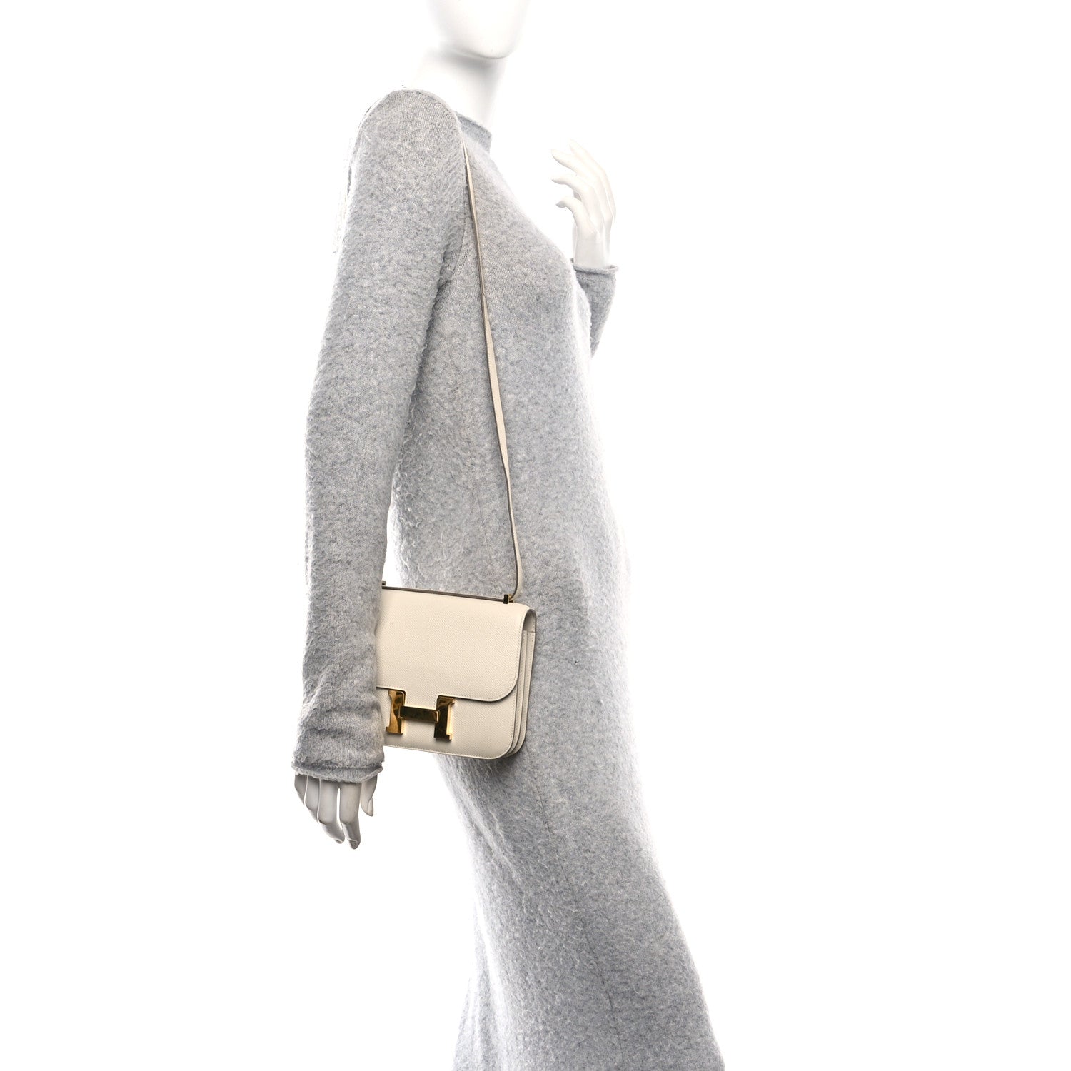 Hermes Epsom Constance 18 Craie 2 of 19