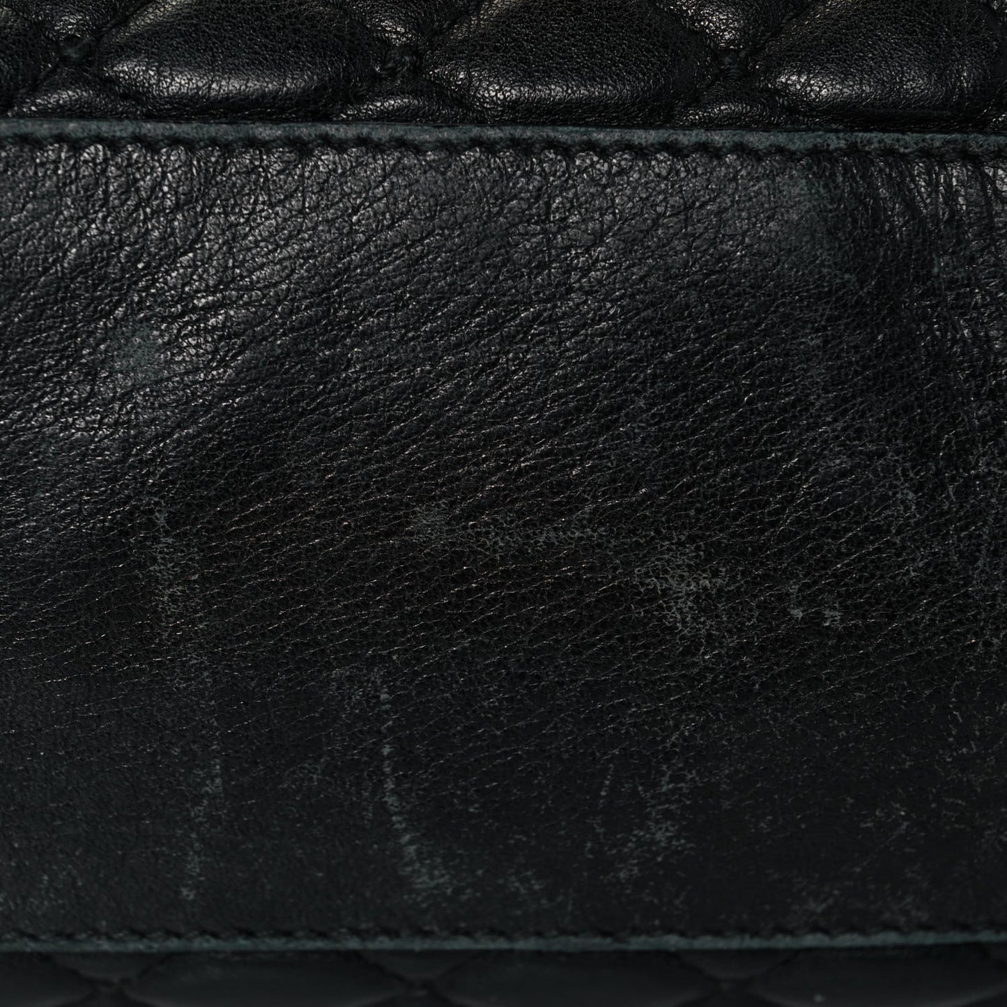 Calfskin Quilted Tote Black