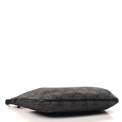 Gucci Denim Monogram Pochette Black 4 of 11
