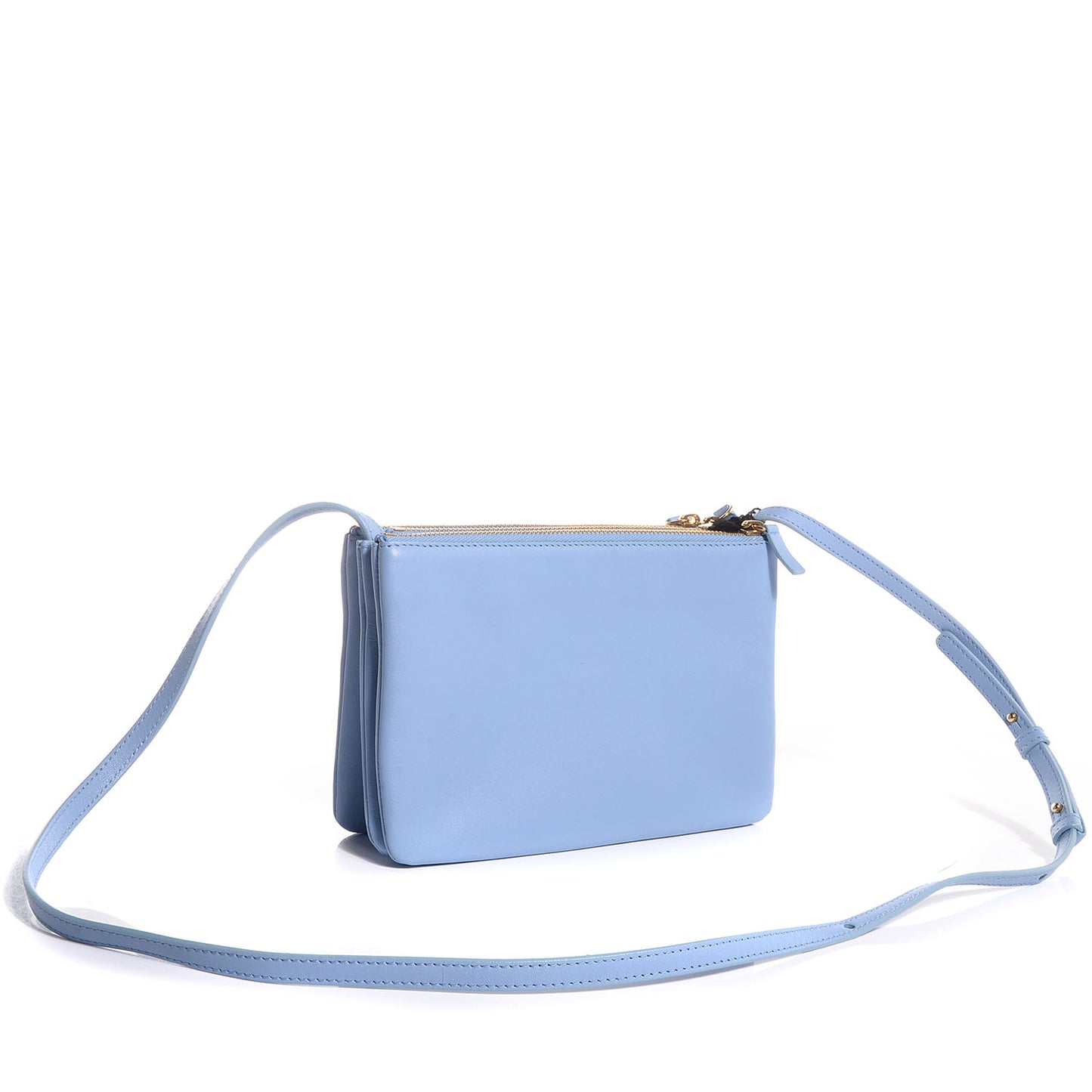 Lambskin Small Trio Crossbody Bag Lavender