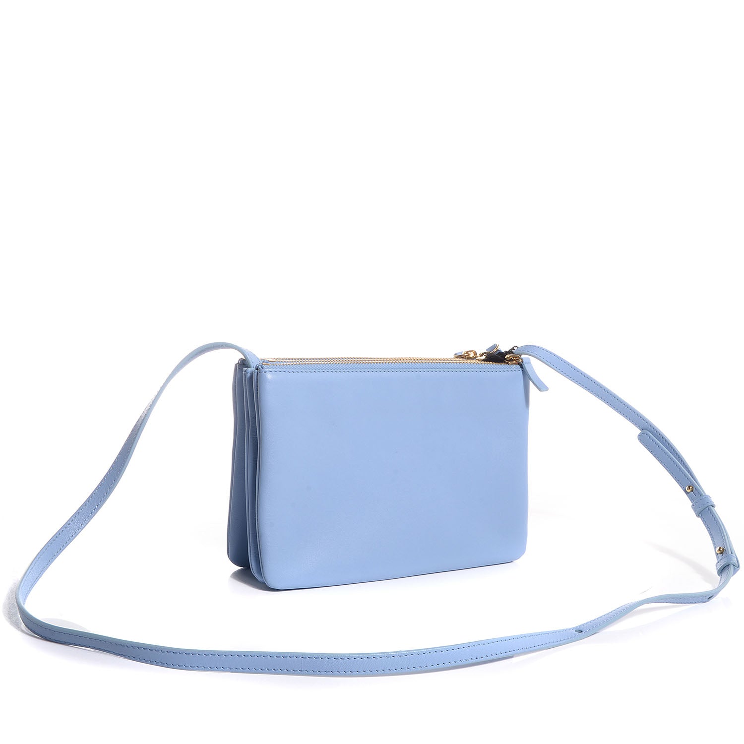 Celine Lambskin Small Trio Crossbody Bag Lavender 3 of 9