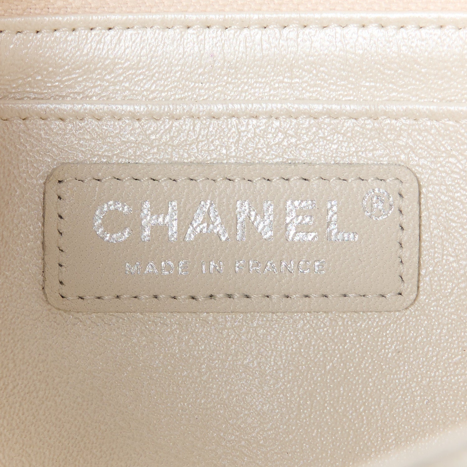 Chanel Iridescent Crumpled Calfskin Quilted Mini Rectangular Flap White 7 of 14