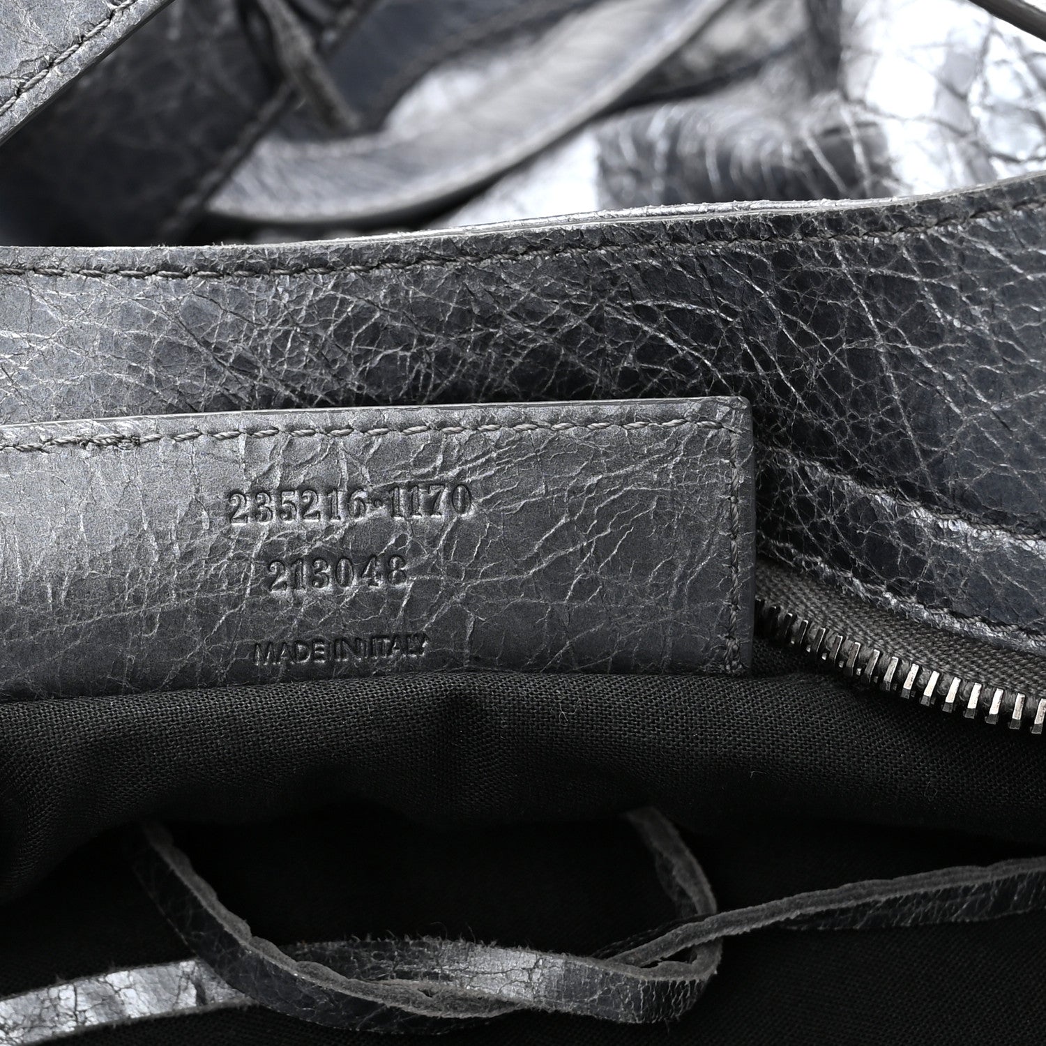 Balenciaga Metallic Agneau Classic Hardware Argent Fonce 7 of 10