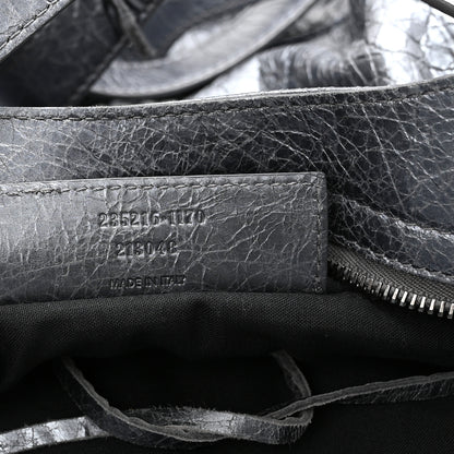 Balenciaga Metallic Agneau Classic Hardware Argent Fonce 7 of 10
