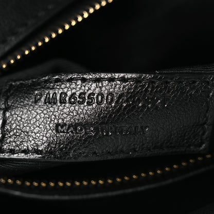 Saint Laurent Lambskin Quilted Sade Puffer Envelope Clutch Black 7 of 11