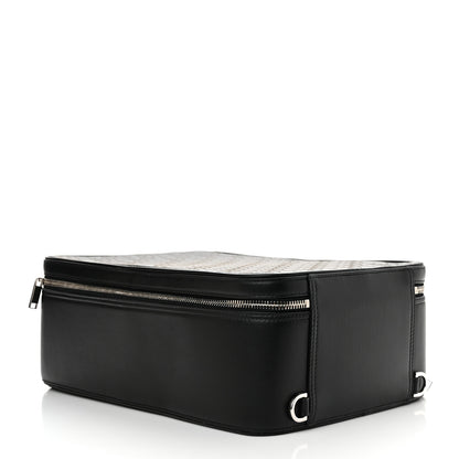 Christian Dior Calfskin Oblique Galaxy Perforated Marsupio World Tour Pelle Sling Black White 4 of 10