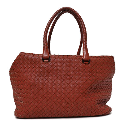 Bottega Veneta Nappa Intrecciato Boston Brique 1 of 11