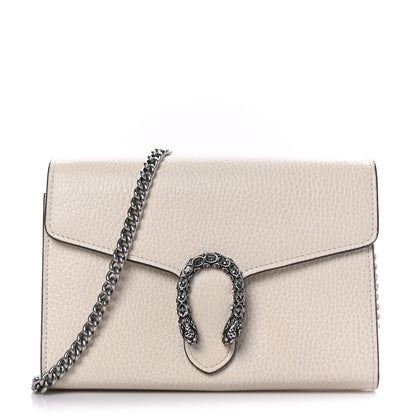 Gucci Dollar Calfskin Mini Dionysus Chain Wallet Mystic White 1 of 9